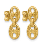 Leslie's 14K Polished Hollow Dangle post Earrings - Product Photo