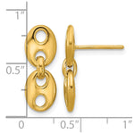 Leslie's 14K Polished Hollow Dangle post Earrings - Product Photo