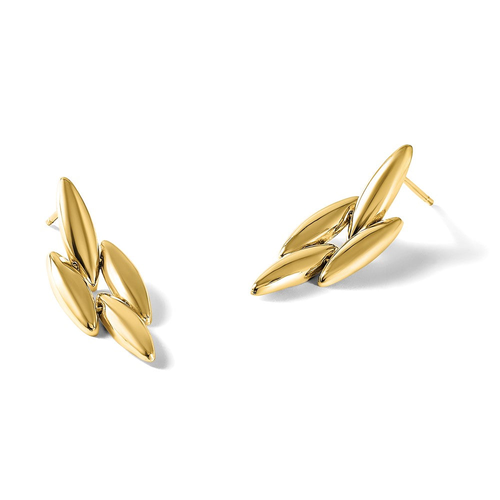 Leslie's 14K Polished Fancy Dangle Post Earrings - Product Photo