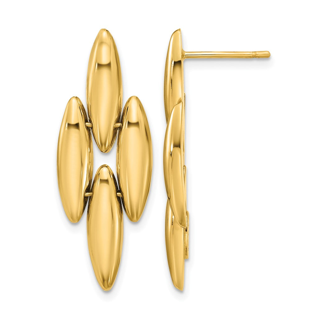 Leslie's 14K Polished Fancy Dangle Post Earrings - Product Photo