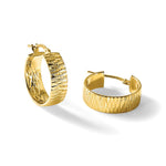 Leslie's 14K Polished and Diamond-cut Round Hoop Earrings - Product Photo
