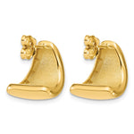 Leslie's 14K Polished Curve Post Earrings - Product Photo