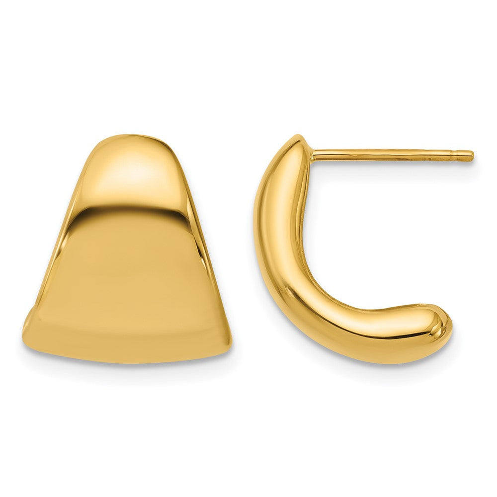 Leslie's 14K Polished Curve Post Earrings - Product Photo