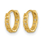 Leslie's 14K Polished Curb Link Round Hinged Hoop Earrings - Product Photo