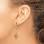 Leslie's 14K Polished Anchor Link Post Dangle Earrings - Product Photo