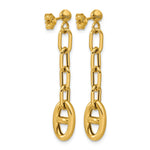 Leslie's 14K Polished Anchor Link Post Dangle Earrings - Product Photo