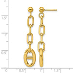 Leslie's 14K Polished Anchor Link Post Dangle Earrings - Product Photo