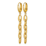 Leslie's 14K Polished Fancy Oval Link Leverback Dangle Earrings - Product Photo