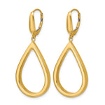 Leslie's 14K Polished Open Teardrop Leverback Dangle Earrings - Product Photo