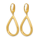 Leslie's 14K Polished Open Teardrop Leverback Dangle Earrings - Product Photo