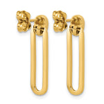 Leslie's 14K Polished Link Dangle Post Earrings - Product Photo