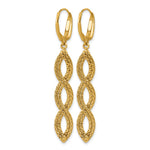 Leslie's 14K Polished Fancy Woven Dangle Leverback Earrings - Product Photo