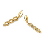 Leslie's 14K Polished Fancy Woven Dangle Leverback Earrings - Product Photo