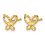 Leslie's 14K Polished Butterfly Post Earrings - Product Photo