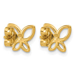 Leslie's 14K Polished Butterfly Post Earrings - Product Photo