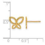 Leslie's 14K Polished Butterfly Post Earrings - Product Photo