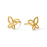 Leslie's 14K Polished Butterfly Post Earrings - Product Photo