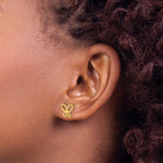 Leslie's 14K Polished Butterfly Post Earrings - Product Photo