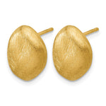 Leslie's 14K With Scratch Finish Post Earrings - Product Photo