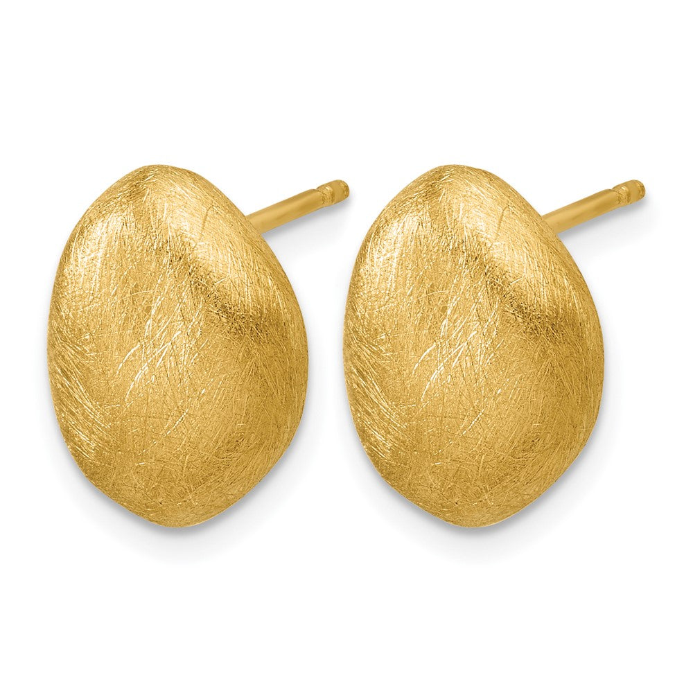 Leslie's 14K With Scratch Finish Post Earrings - Product Photo