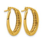 Leslie's 14K Polished Oval Hoop Earrings - Product Photo