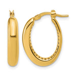 Leslie's 14K Polished Oval Hoop Earrings - Product Photo