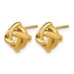 Leslie's 14K Polished Square Knot Post Earrings - Product Photo