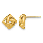 Leslie's 14K Polished Square Knot Post Earrings - Product Photo