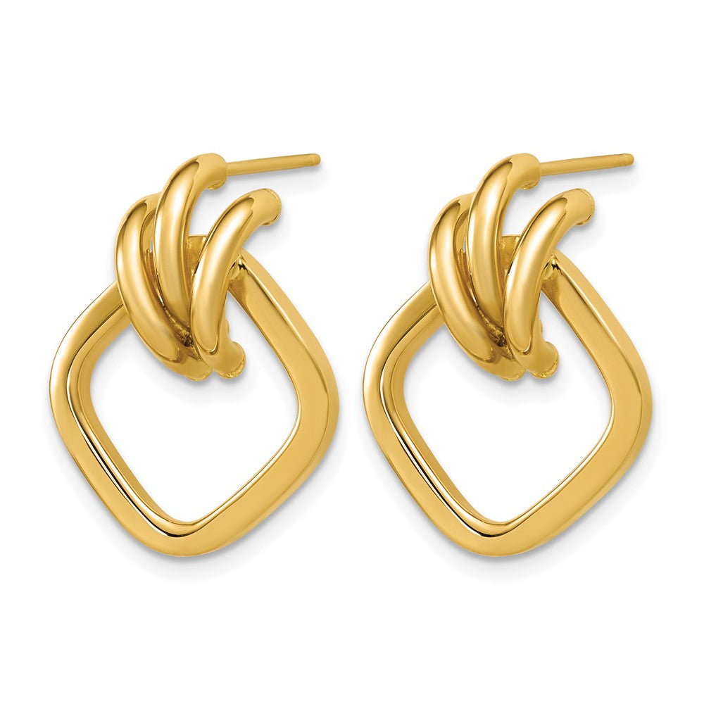 Leslie's 14K Polished Dangle Post Earrings - Product Photo