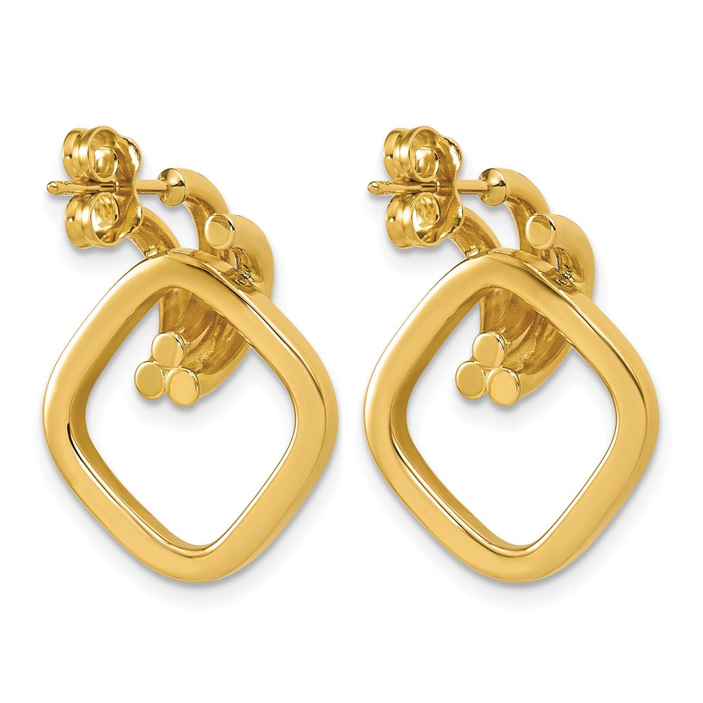 Leslie's 14K Polished Dangle Post Earrings - Product Photo