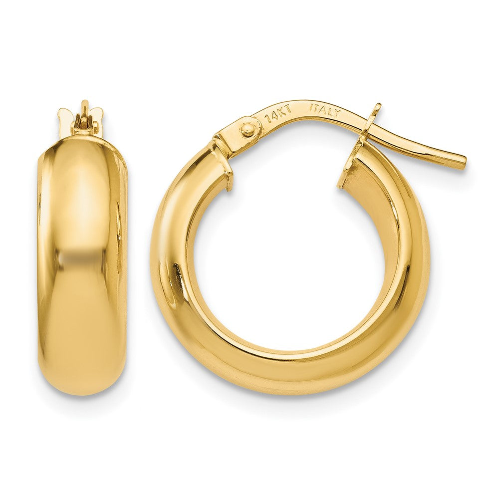 Leslie's 14K Polished Hoop Earrings - Product Photo