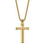 14K Yellow Gold Leslie's 14K Polished Cross Pendant - Product Photo