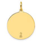 Leslie's 14k Polished and Satin Round St. Christopher Pendant - Product Photo