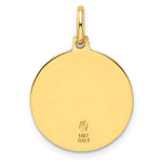 Leslie's 14k Polished and Satin Round St. Christopher Pendant - Product Photo