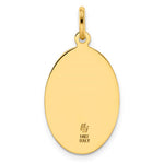 Leslie's 14k Polished and Satin Oval St. Christopher Pendant - Product Photo