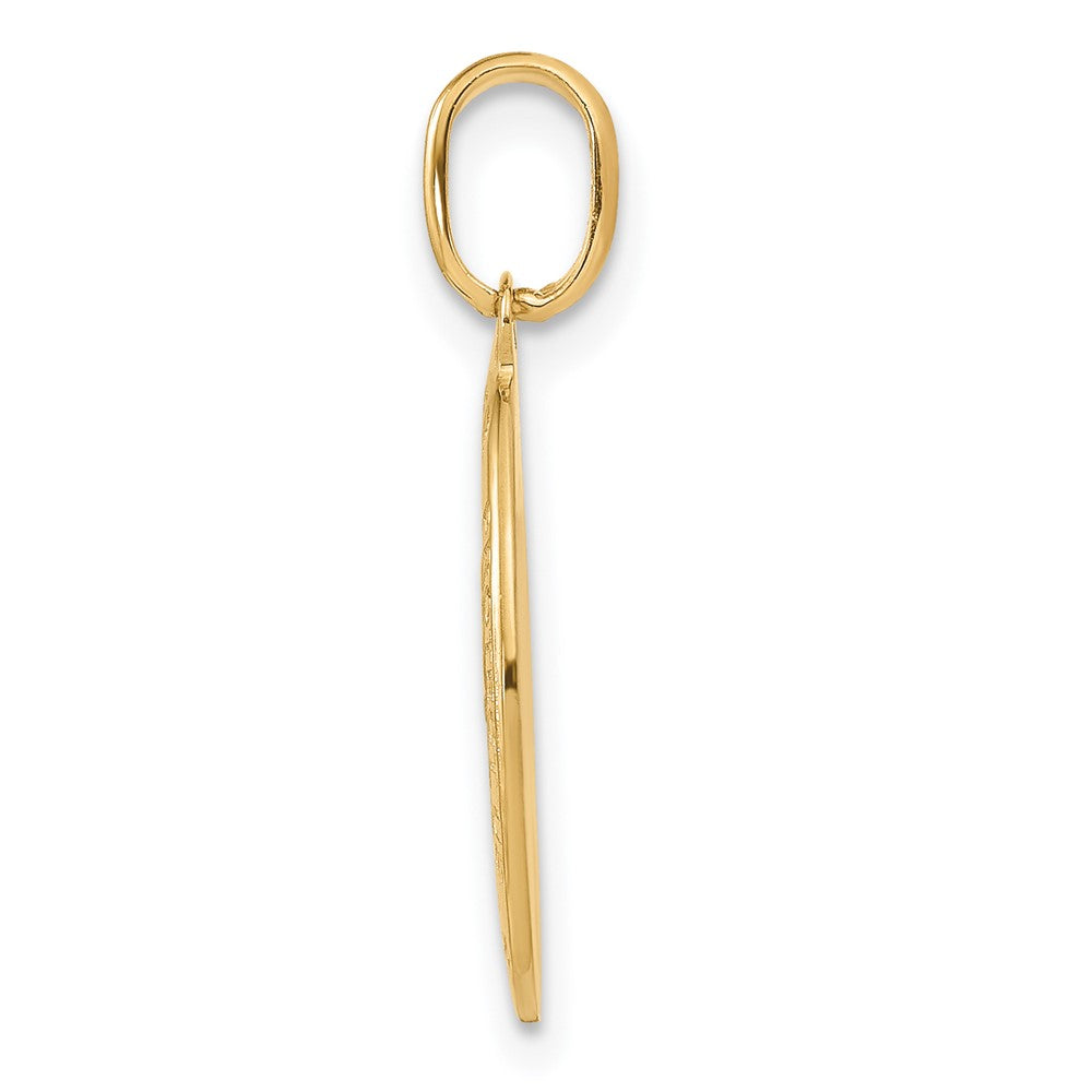 Leslie's 14k Polished and Satin Oval St. Christopher Pendant - Product Photo