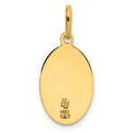 Leslie's 14k Polished and Satin Oval St. Christopher Pendant - Product Photo