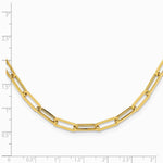 14K Yellow Gold Polished Fancy Link Necklace - Product Photo
