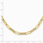 14K Yellow Gold Polished Fancy Link Necklace - Product Photo