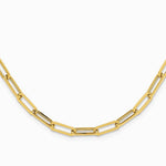 14K Yellow Gold Polished Fancy Link Necklace - Product Photo