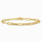 14K Yellow Gold Polished Fancy Link with 1in ext Bracelet - Product Photo