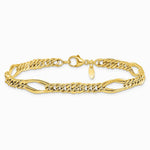 14K Yellow Gold Polished Fancy Link Bracelet - Product Photo
