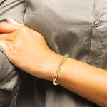 14K Yellow Gold Polished Fancy Link Bracelet - Product Photo