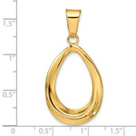 Leslie's 14k Polished Open Teardrop Pendant - Product Photo