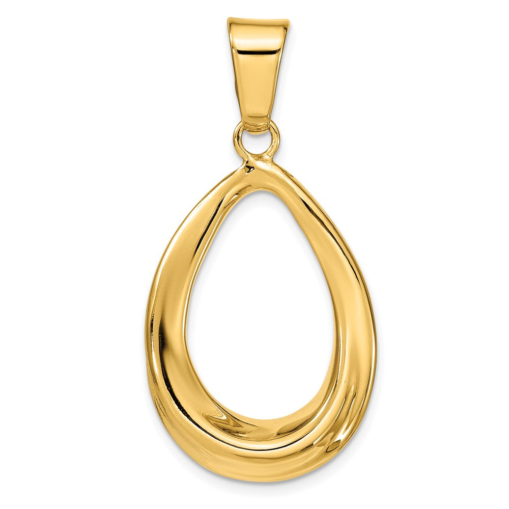 Leslie's 14k Polished Open Teardrop Pendant - Product Photo
