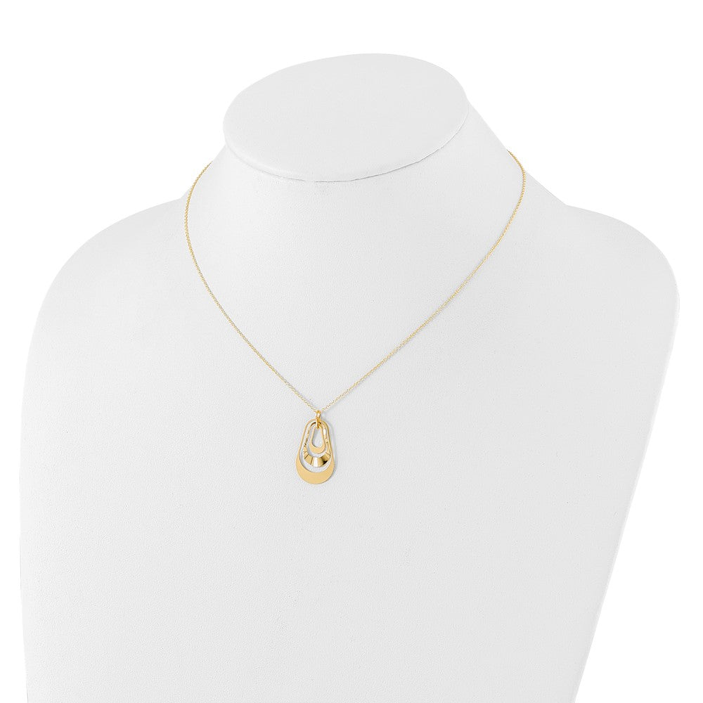 Leslie's 14K Polished with 2in. ext. Necklace - Product Photo