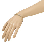 14K Two-tone Polished and Textured Fancy Link Bracelet - Product Photo