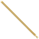 Leslie's 14K Polished and Textured Braided Bracelet - Product Photo