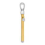 Leslie's 14K Two-tone Polished Cross Pendant - Product Photo