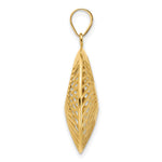 14K Yellow Gold Polished Hollow Fancy Pendant - Product Photo